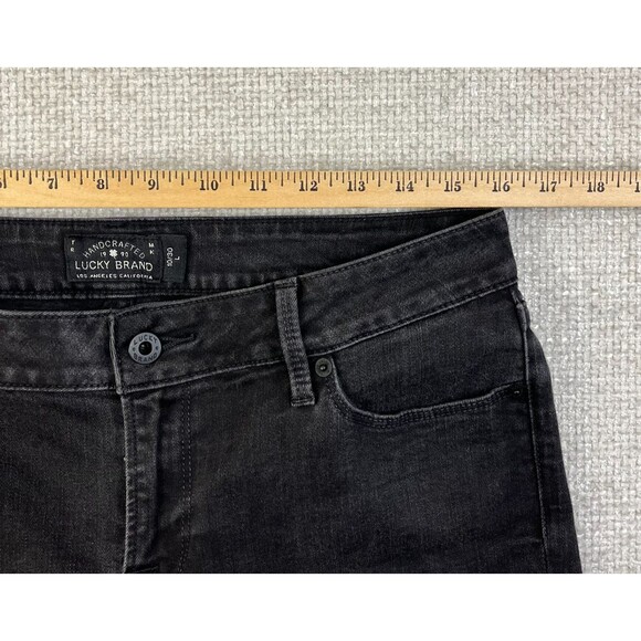 Lucky Brand Jeans Lolita Boot Cut Women's 10/30 L Stretch Black Denim Pants - Picture 7 of 12